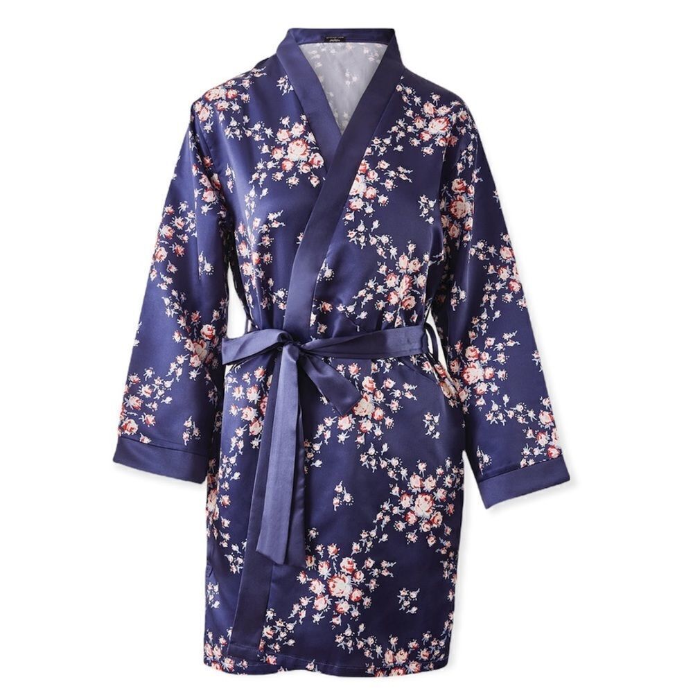 MORGAN LANE x Fabfitfun Allie Robe in Navy Floral Size S/M